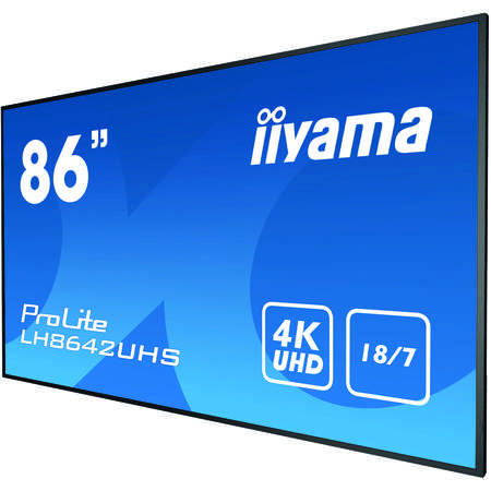 Monitor Iiyama Pro Lite LH8642UHS-B1 86 inch 8ms Ultra HD 4K Black