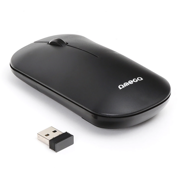 Mouse Optic OM-0411 Wireless 2.4GHz 1000DPI Negru