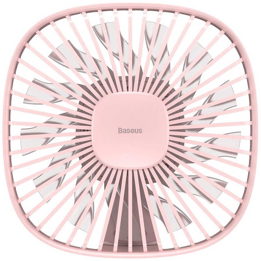 Ventilator auto universal Natural Wind pentru tetiera Magnetic USB Roz