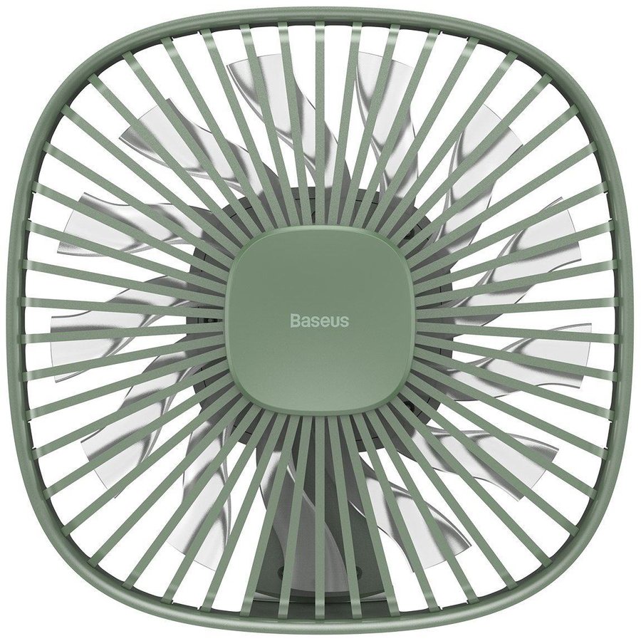 Ventilator auto universal Natural Wind pentru tetiera Magnetic USB Verde