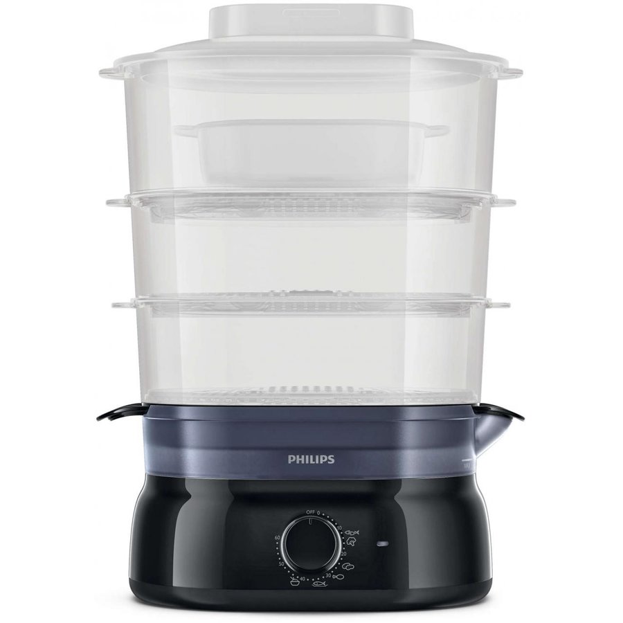 Aparat de gatit la aburi HD9126/90 9 Litri 900W Negru