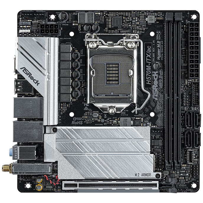 Placa de baza H570M-ITX/AC Intel LGA 1200 mITX