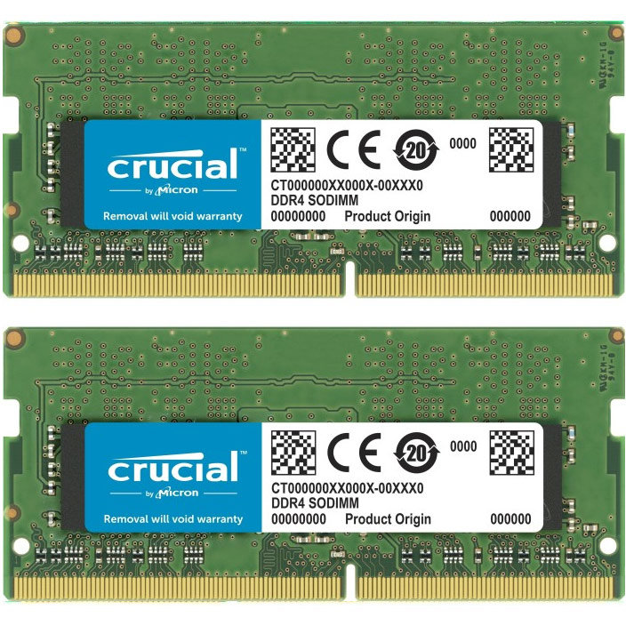 64GB(32GB×2枚) Crucial DDR4-2666 SODIMM Crucial 64GB Kit (2 x 32GB) DDR4-2666 SODIMM | CT2K32G4SFD8266