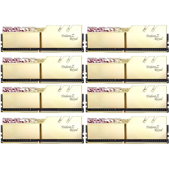 Memorie Trident Z Royal Gold 256GB (8x32GB) DDR4 3600MHz CL16 Octa Channel Kit