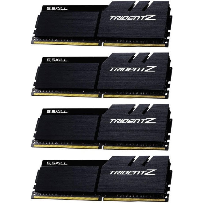 Memorie Trident Z Black 32GB (4x8GB) DDR4 4133MHz CL19 Quad Channel Kit
