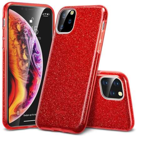 Husa ESR Makeup Serie Bling Glitter Red pentru Apple iPhone 11 Pro