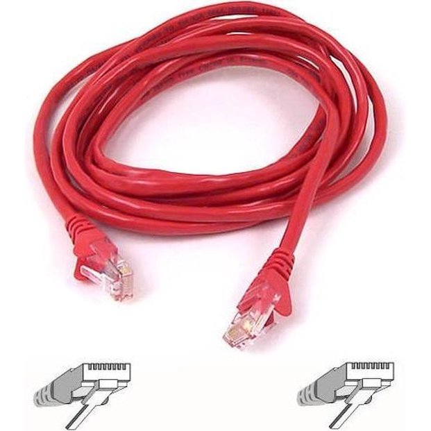 Patchcord STP Cat 6 5m Red