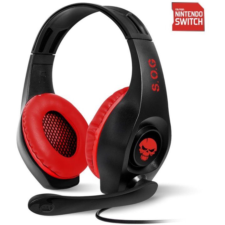 Casti PRO-NH5 Red pentru Nintendo Switch