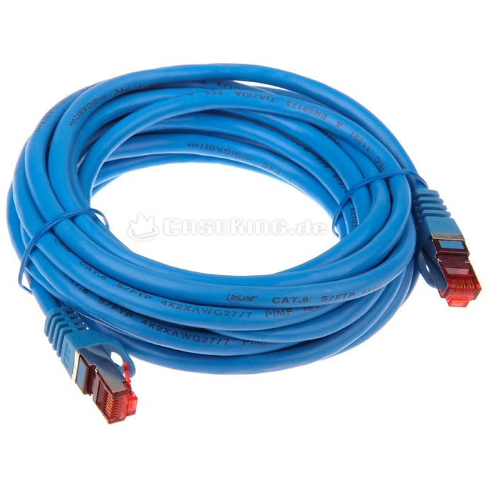 Patchcord S/FTP Cat 6 5m Blue