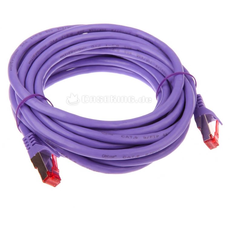 Patchcord S/FTP Cat 6 5m Purple