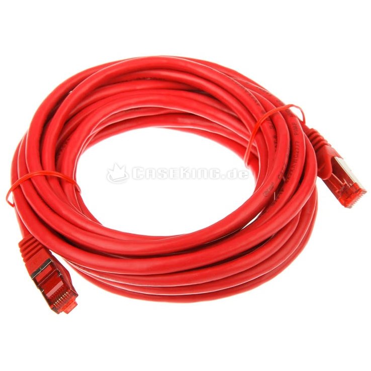 Patchcord S/FTP Cat 6 5m Red