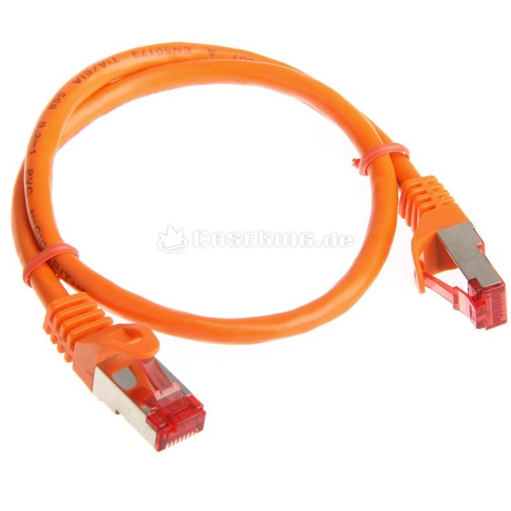 Patchcord S/FTP Cat 6 0.5m Orange