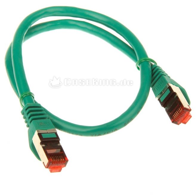 Patchcord S/FTP Cat 6 0.5m Green