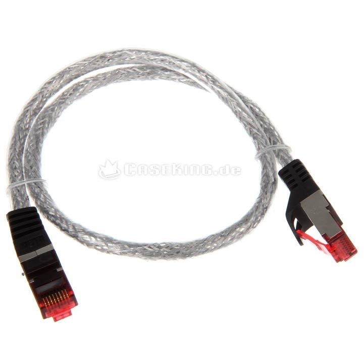 Patchcord S/FTP Cat 6 0.5m Transparent