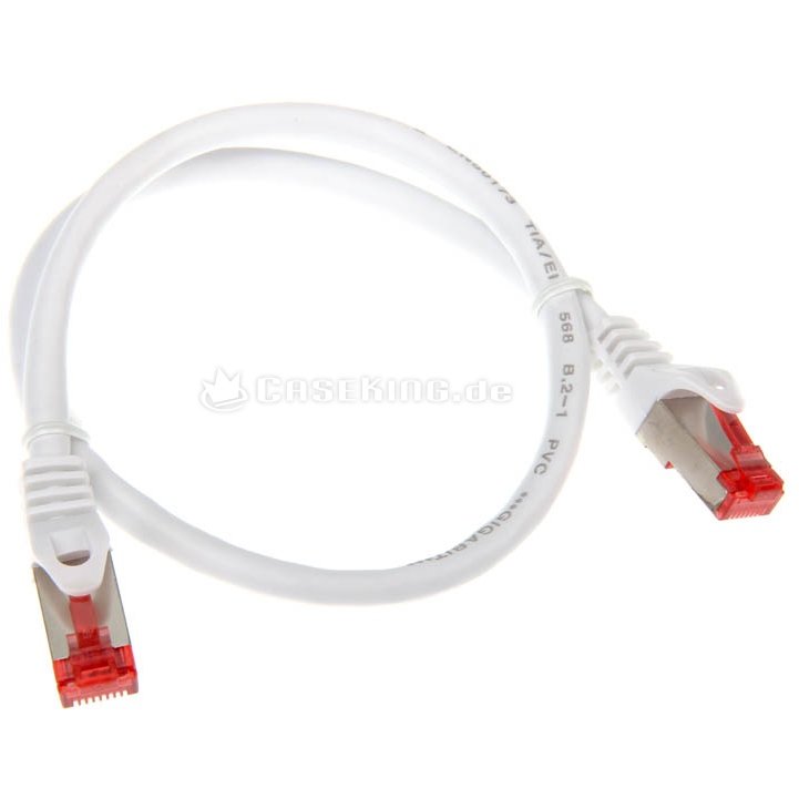 Patchcord S/FTP Cat 6 0.5m White