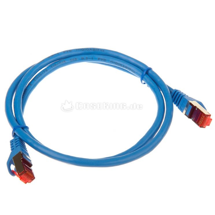 Patchcord S/FTP Cat 6 1m Blue