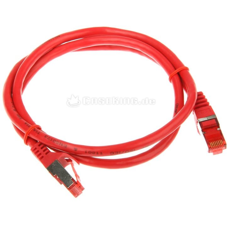 Patchcord S/FTP Cat 6 1m Red