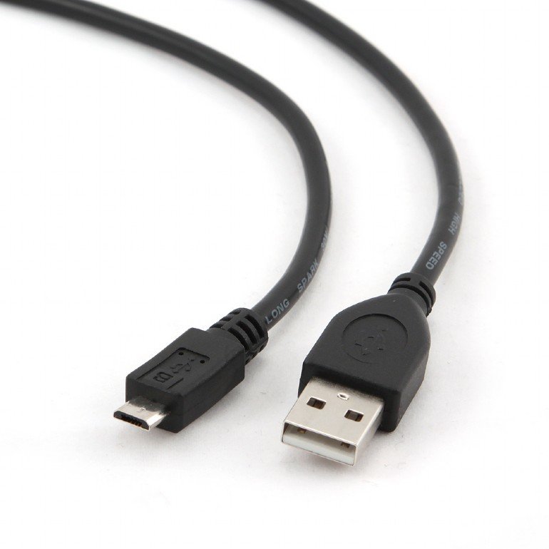 Cablu microUSB Gembird Lungime 1.8m Negru