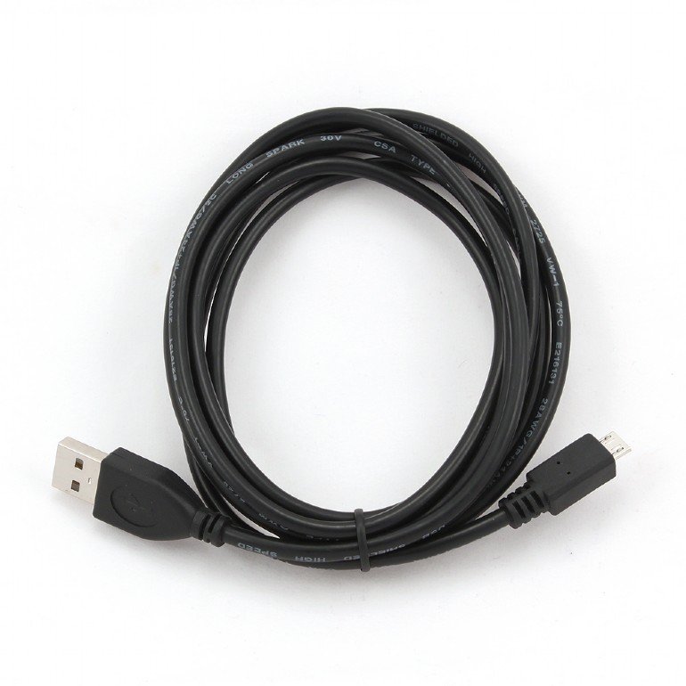 Cablu microUSB Gembird Lungime 1.8m Negru — imaginea 3