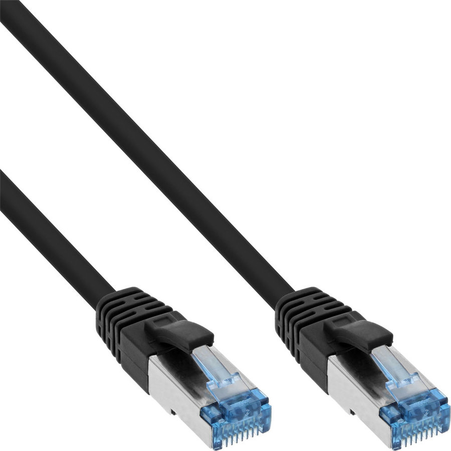 Patchcord S/FTP Cat 6A 1m Black