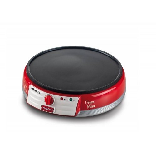 Aparat de preparat clatite 0202WH/RD Party Time 1000W termostat reglabil Rosu