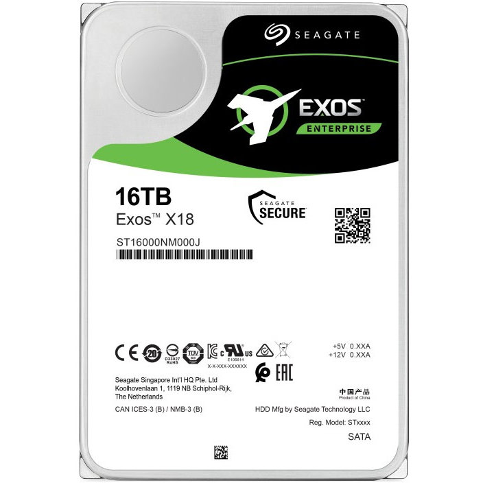 Hard disk Exos X18 16TB SATA-III 7200rpm 256MB