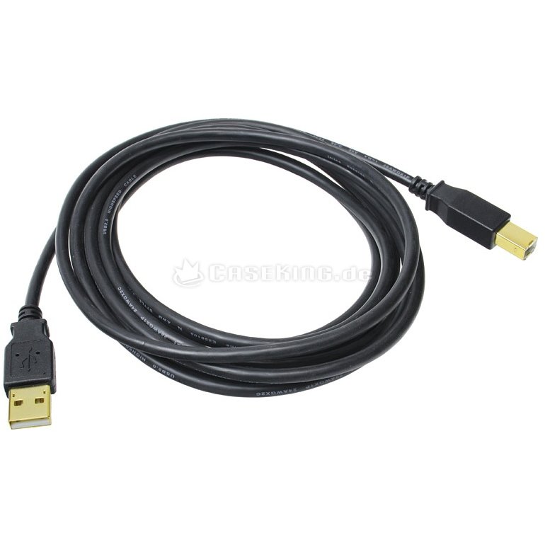 Cablu de date USB-A - USB-B 1m Black