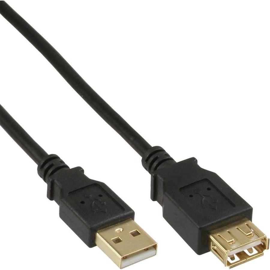 Cablu de date USB-A - USB-A 1m Black