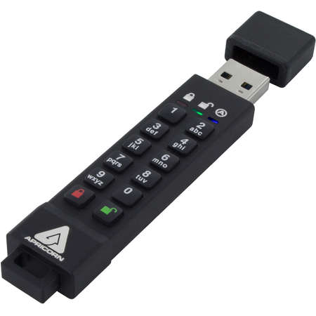 Memorie USB Apricorn Aegis 16GB Secure Key 3z USB 3.1 Black