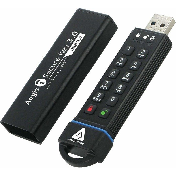 Memorie USB Aegis 120GB Secure Key USB 3.0 Black