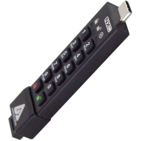 Memorie USB Apricorn Aegis 64GB Secure Key 3NXC USB 3.2 Black