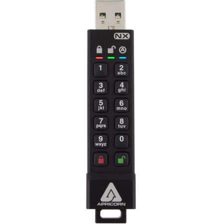 Memorie USB Apricorn Aegis 16GB Secure Key 3XN USB 3.2 Black