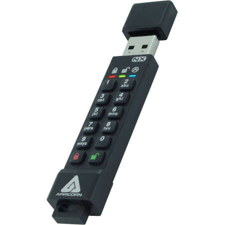 Memorie USB Apricorn Aegis 64GB Secure Key 3XN USB 3.2 Black