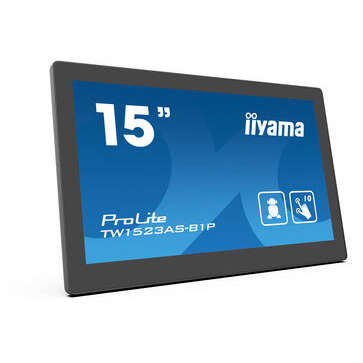 Monitor LED Touch Iiyama TW1523AS-B1P 15.6 inch FHD IPS 30ms Black