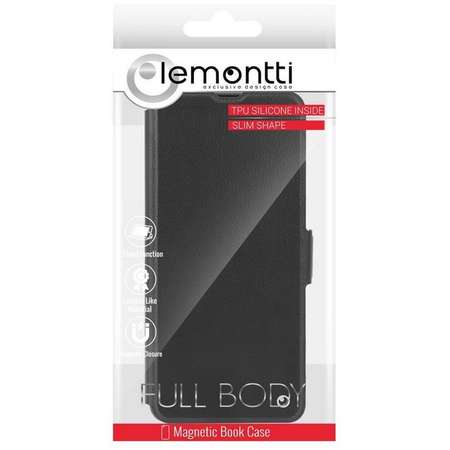 Husa Lemontti Book Elegant Negru pentru Xiaomi Redmi Note 9T 5G