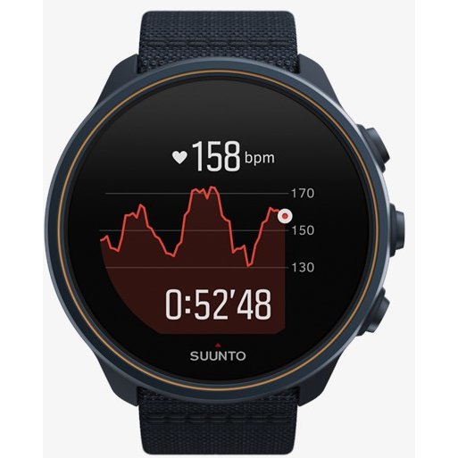 Ceas Sport Smartwatch 9 Baro PIKE Titanium 50mm Rezistent la Socuri Albastru Granit