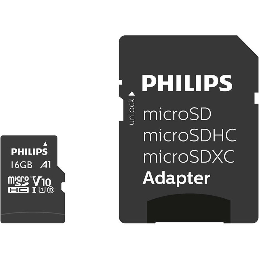 Card de memorie 16GB MicroSDHC Clasa 10 + Adaptor SD