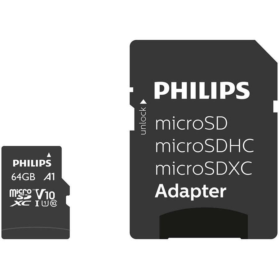 Card de memorie 64GB MicroSDXC Clasa 10 + Adaptor SD