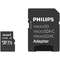 Card de memorie Philips 64GB MicroSDXC Clasa 10 + Adaptor SD
