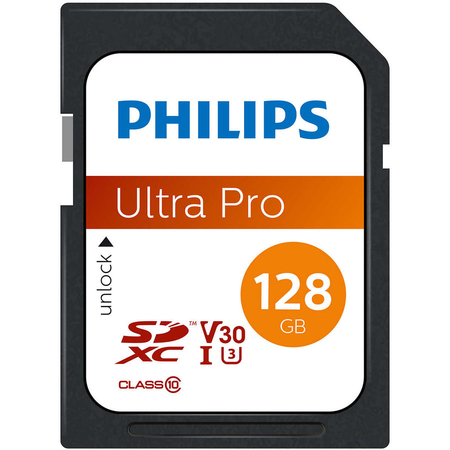Card de memorie Philips FM12SD65B/00, SDXC, 128GB, Clasa 10, UHS-I U3, V30 - imagine 2