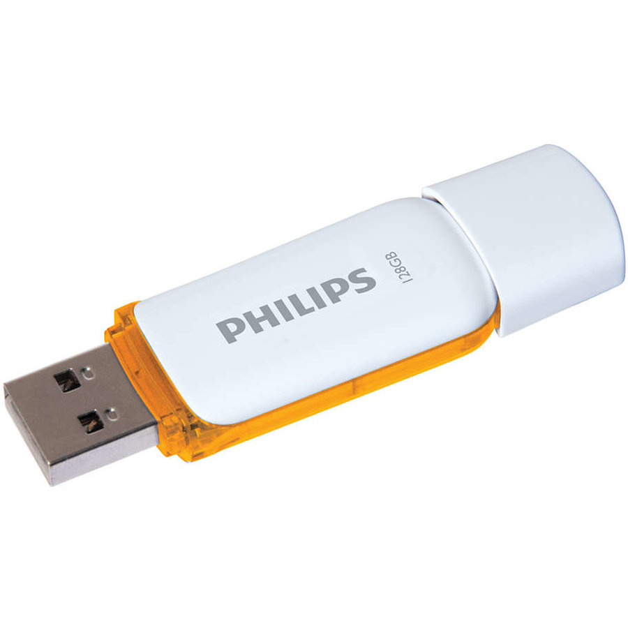 Memorie USB Snow Edition 128GB USB 2.0 White Orange