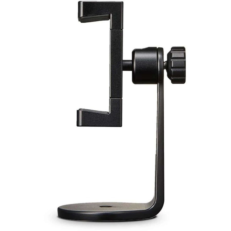Suport universal Smart Mount pentru telefoane Compatibil cu Trepied SelfieStick cu filet de 1/4 inch ajustabil 360 Negru