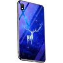 Electroplated Edge Blue Light Glass Star Elk pentru Samsung Galaxy A30