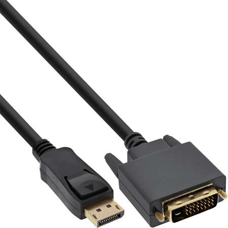 Cablu InLine DisplayPort - DVI-D 1m Black