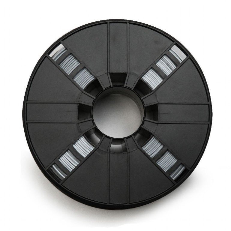 Filament pentru Imprimanta 3D Gembird 3DP-PLA+1.75-02-S PLA-plus 1.75mm 1kg Silver — imaginea 3