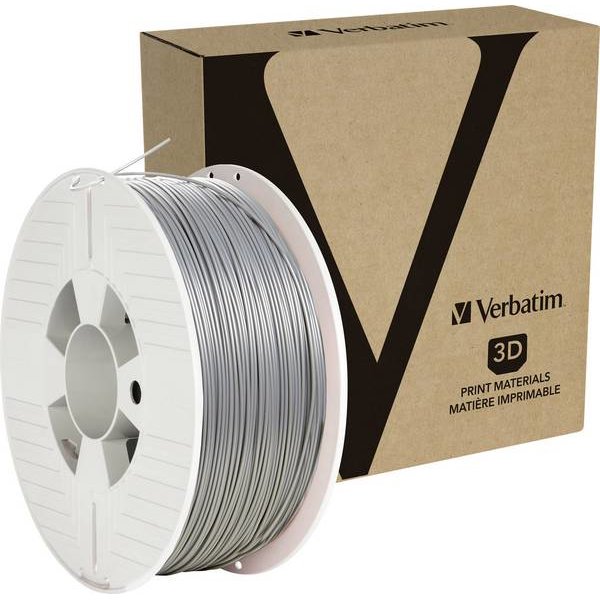 Filament pentru imprimanta 3D Verbatim PLA 1.75mm Silver Metal Grey