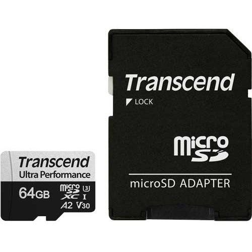 Card 340S 64GB MicroSDXC Clasa 10 UHS-I U3 + Adaptor SD