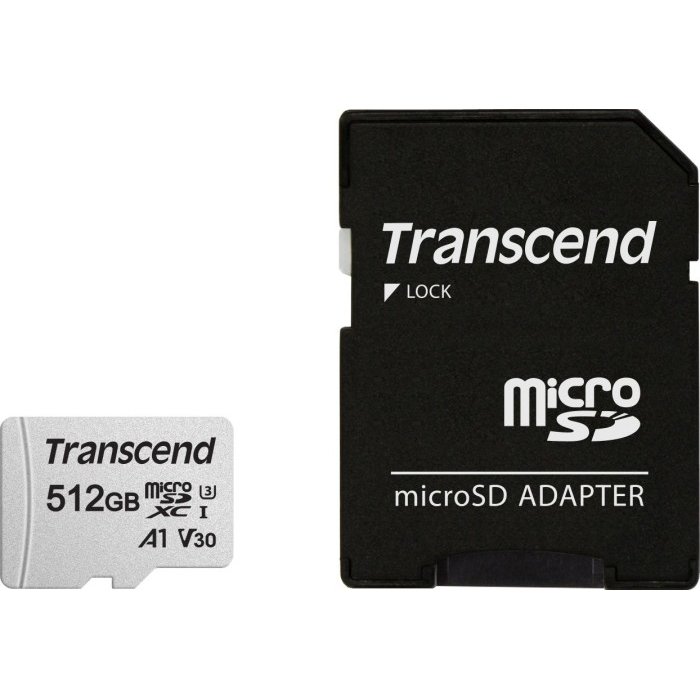 Card 300S-512GB MicroSDXC Clasa 10 UHS-I U3 + Adaptor SD