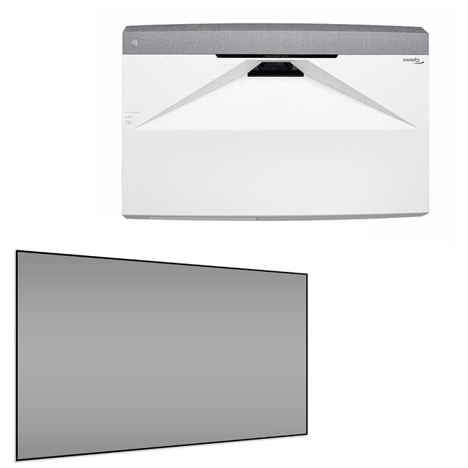 Pachet videoproiectie UST Smart CinemaX P2 si ecran fix, EliteScreens ALR dedicat ptr UST AEON AR100H2-CLR