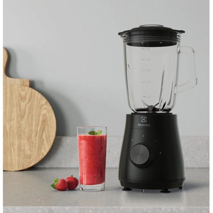 Blender Electrolux E3TB1-4GG 500W 1.5L 2 Viteze + Pulse 4 Lame Inox Cană Sticlă Termorezistenta Negru — imaginea 4